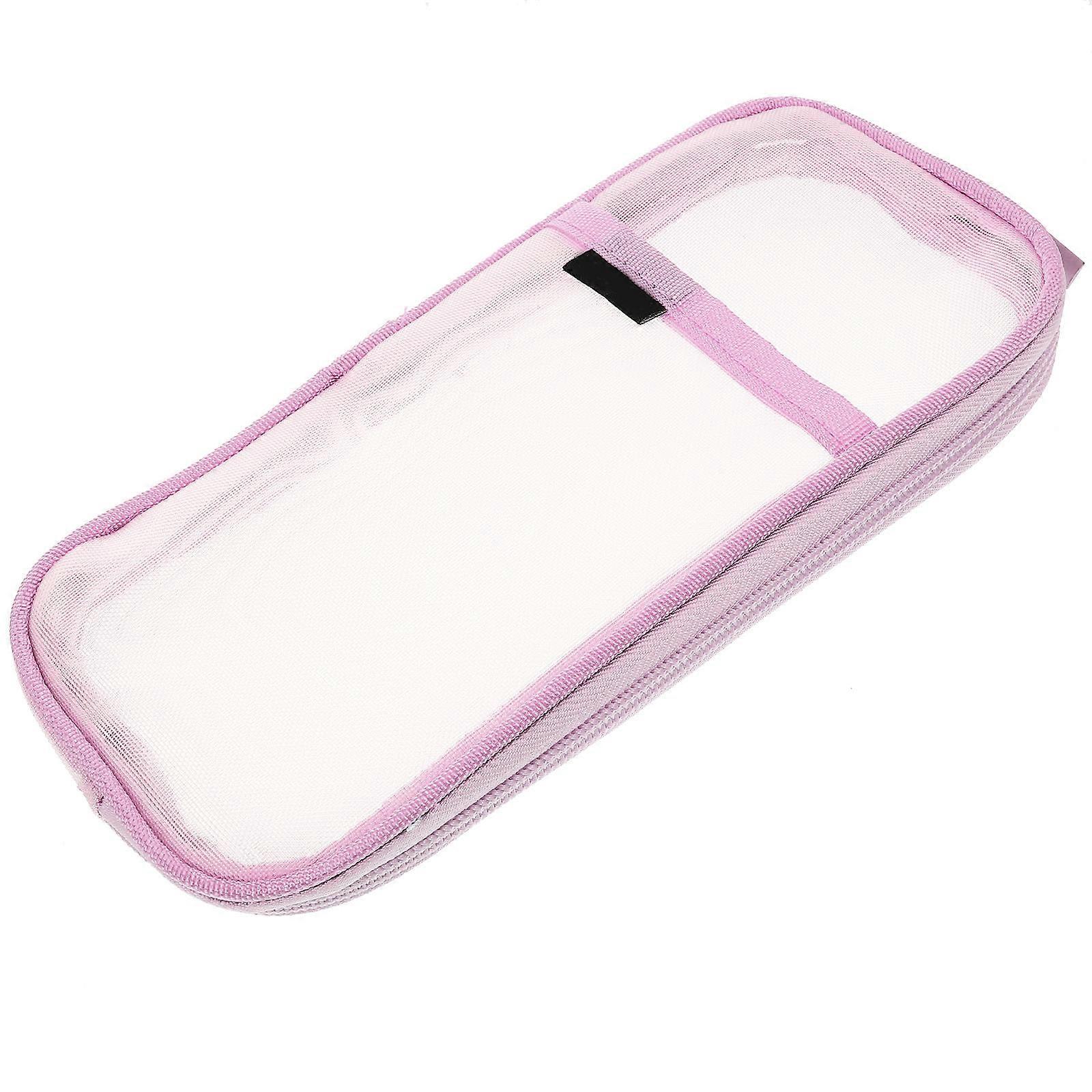 Portable Multi-Function Makeup Brush Bag For Teachers Outdoor Office School With Rectangular Shape 1Set