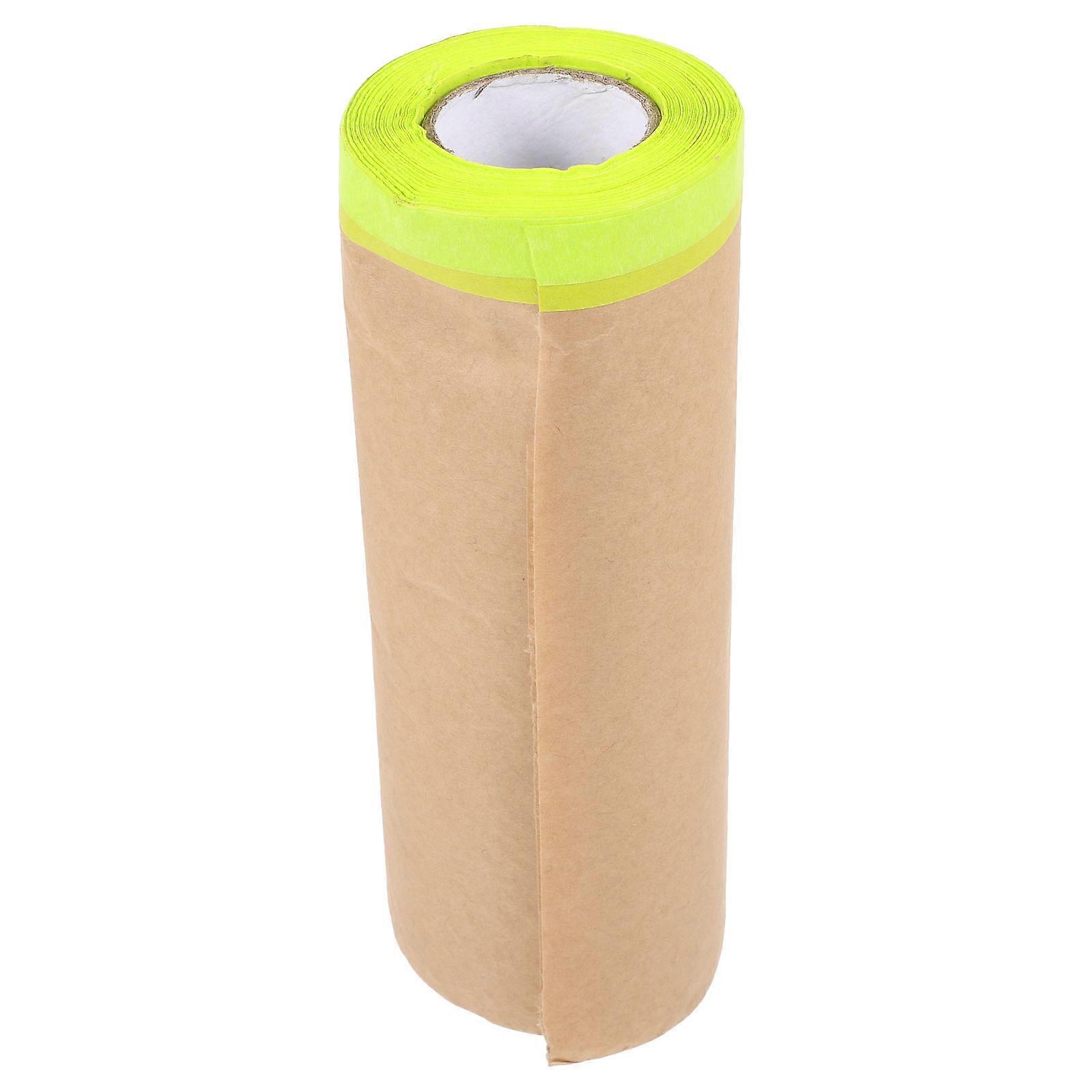 Protective Masking Film 1Set Light Brown Paper Covering For Automotive Furniture Home Appliances During House Renovation Painting Projects