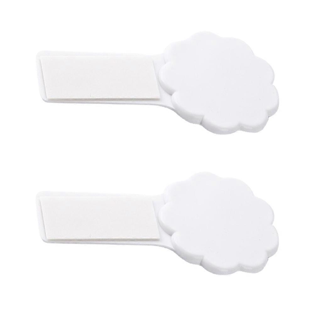 Toilet Bowl Seat Lifter 2Pcs Essential Bathroom Tool For Kids And Elderly White Color Enhanced With Strong Sticker
