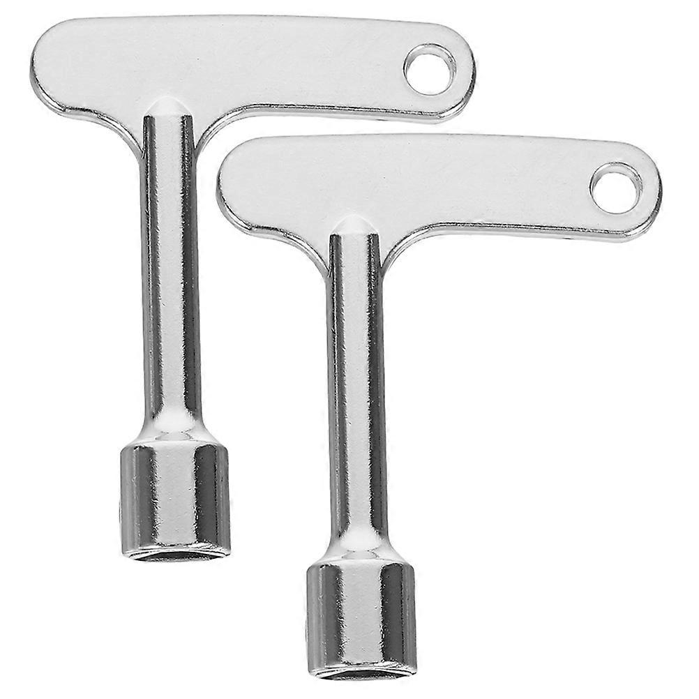 Clé d’urgence triangle d’ascenseur électrique pour la libération de la porte de l’ascenseur 2Pcs Argent