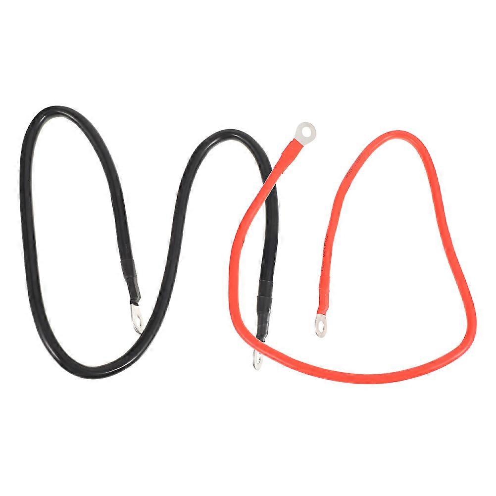 1 Pair Battery Cables Car Inverter Wire Set with Lug Terminals Positive Negative for Car Solar RV Boat Motorcycle Battery Cable