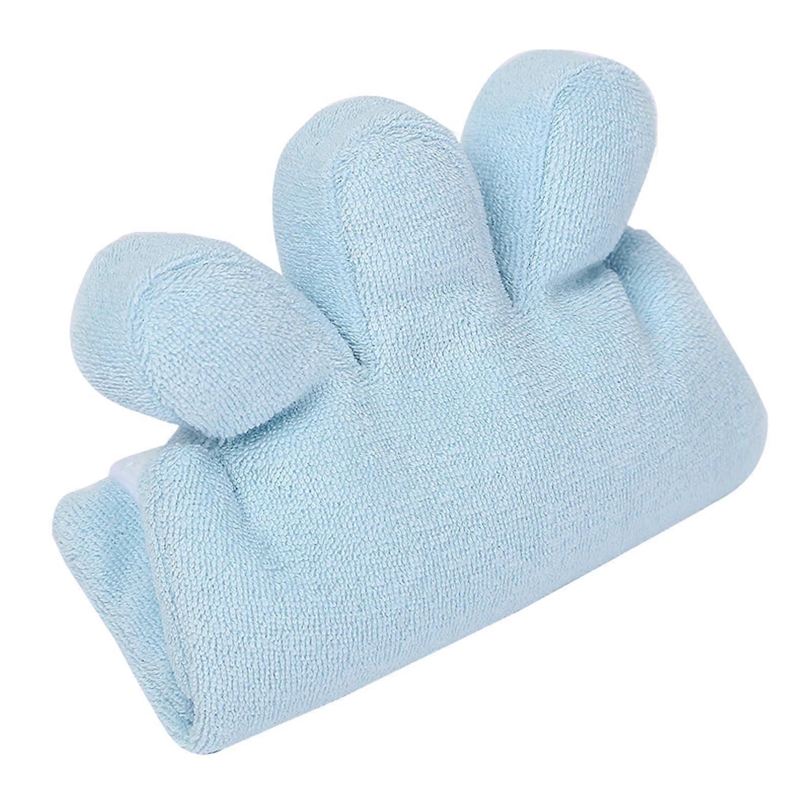 Finger separation cushion, hand and finger trainer, keeps fingers apart, prevents finger festering and rickets, palm grip, blue blue blue