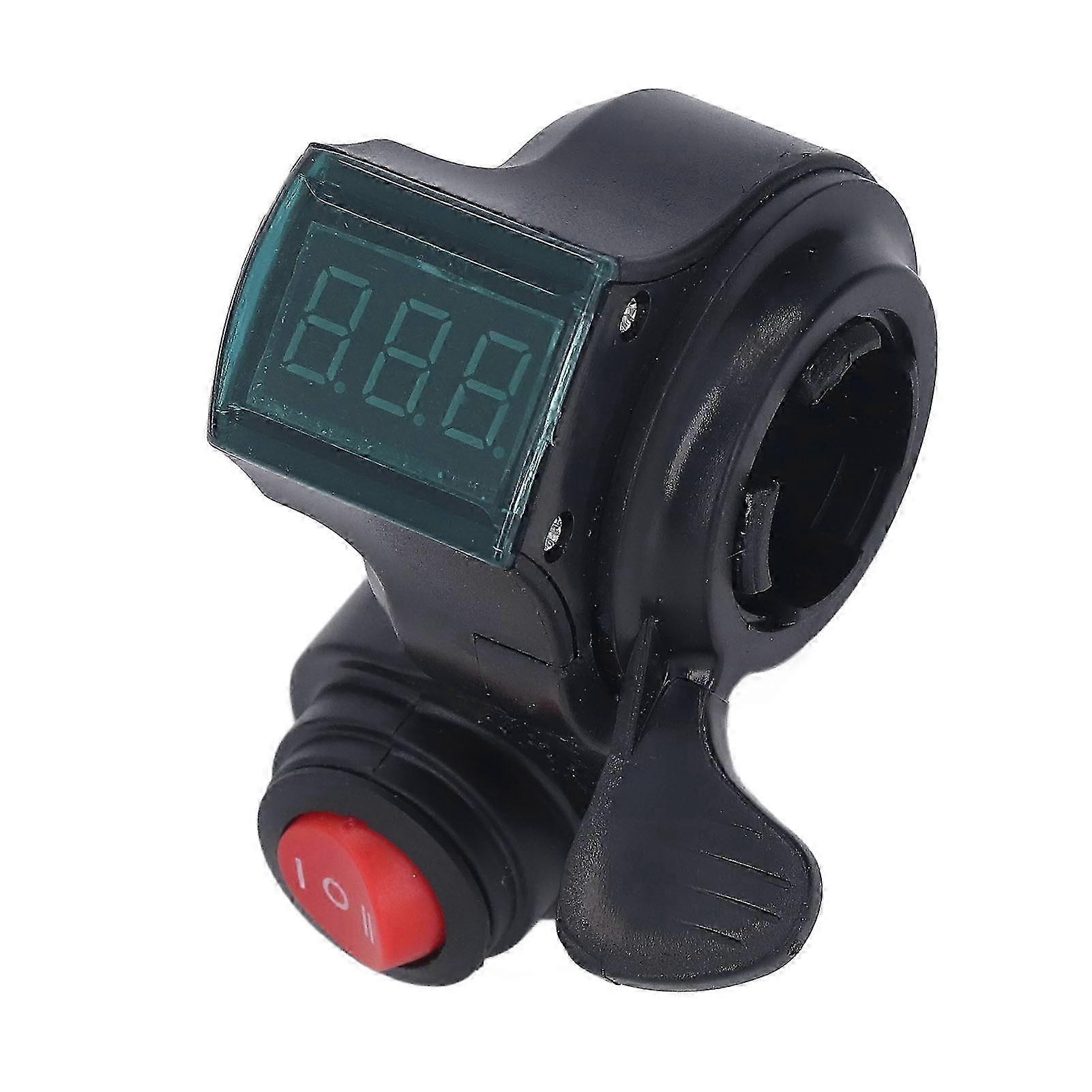 Electric Bike Thumb Throttle 3 Speed Digital Voltage Display Bicycle Hand Accelerator for Mountain Folding Bikes 2025