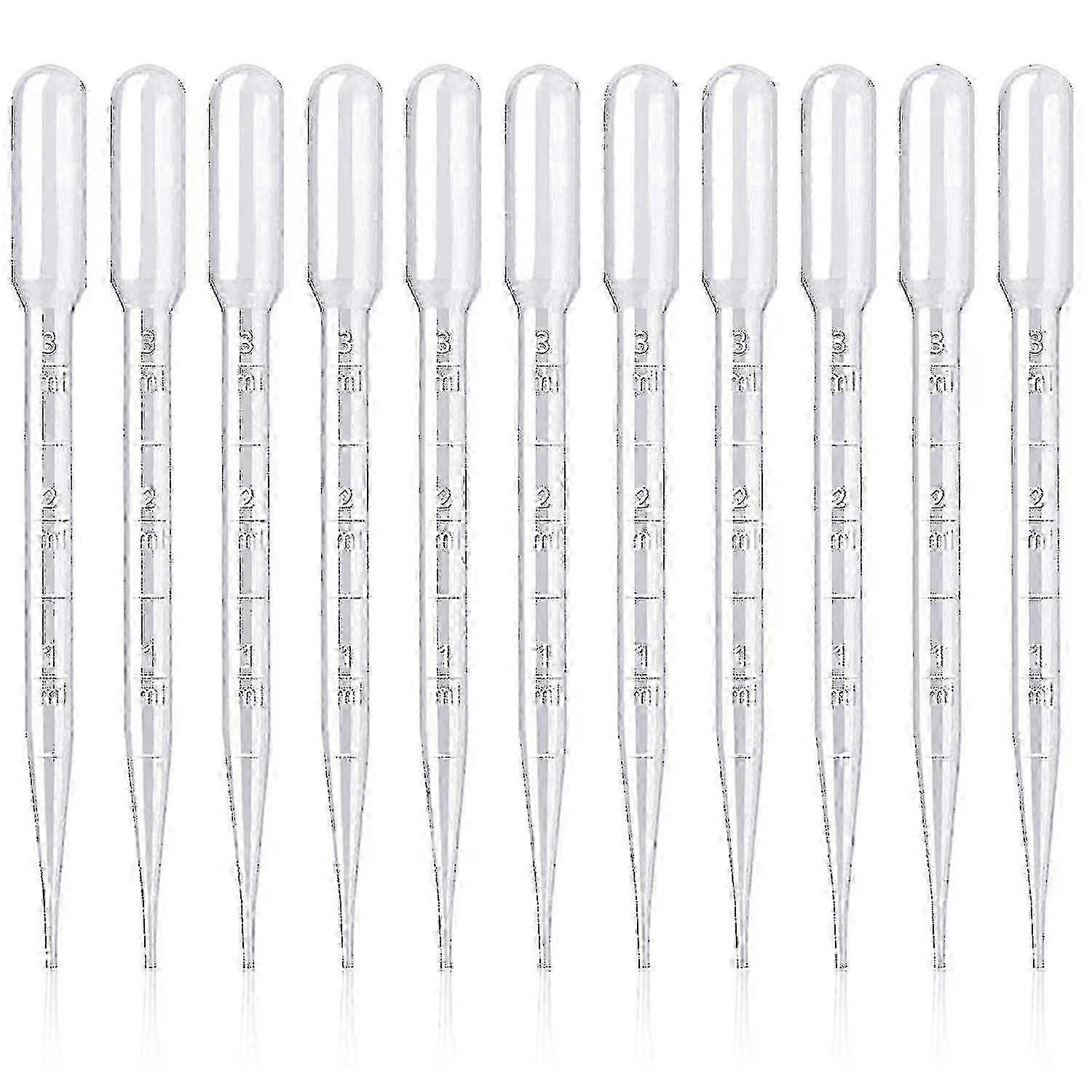 200pcs Plastic Pipettes 3ml For Laboratory Experiment
