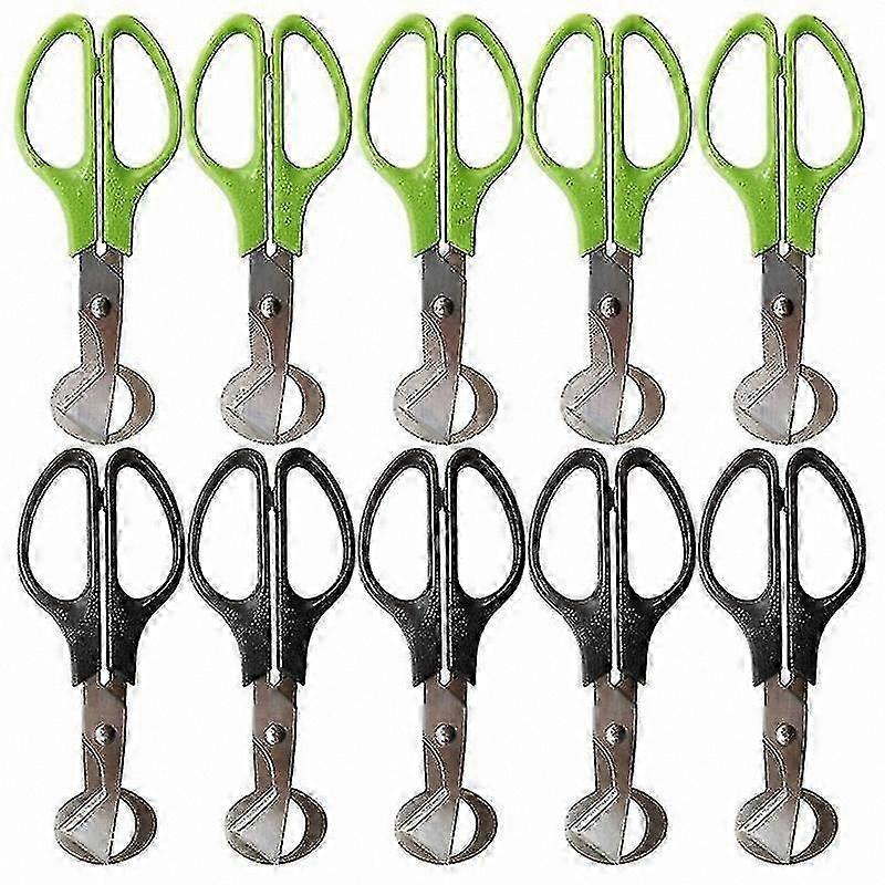 10pcs Small Egg Shell Cutters for Quail Eggs - Scissors Style Separator and Cracker Tool