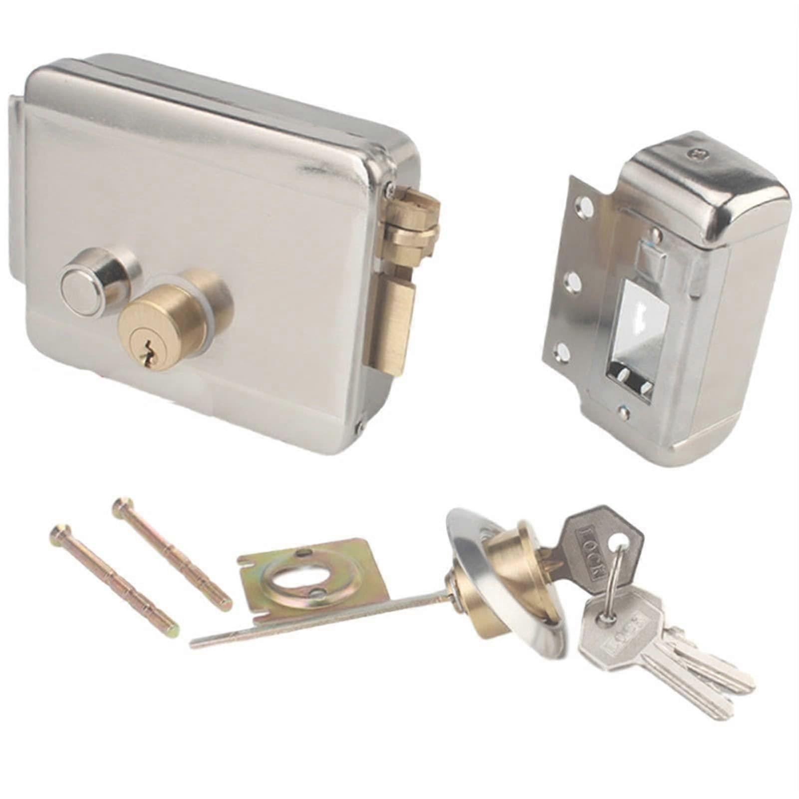 Automatic Gate Opener Kit Electric Control Lock for 12V DC Access Control System (D Right Open 2)