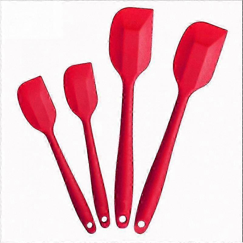 4-Piece Silicone Kitchen Spatula Set, Heat-Resistant, Non-Slip, Dishwasher Safe