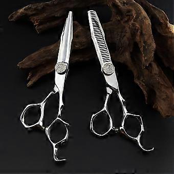 Professional 6 Inch Hair Cutting Scissors Set - JP 440c Steel Barber Shears for Precision Trimming