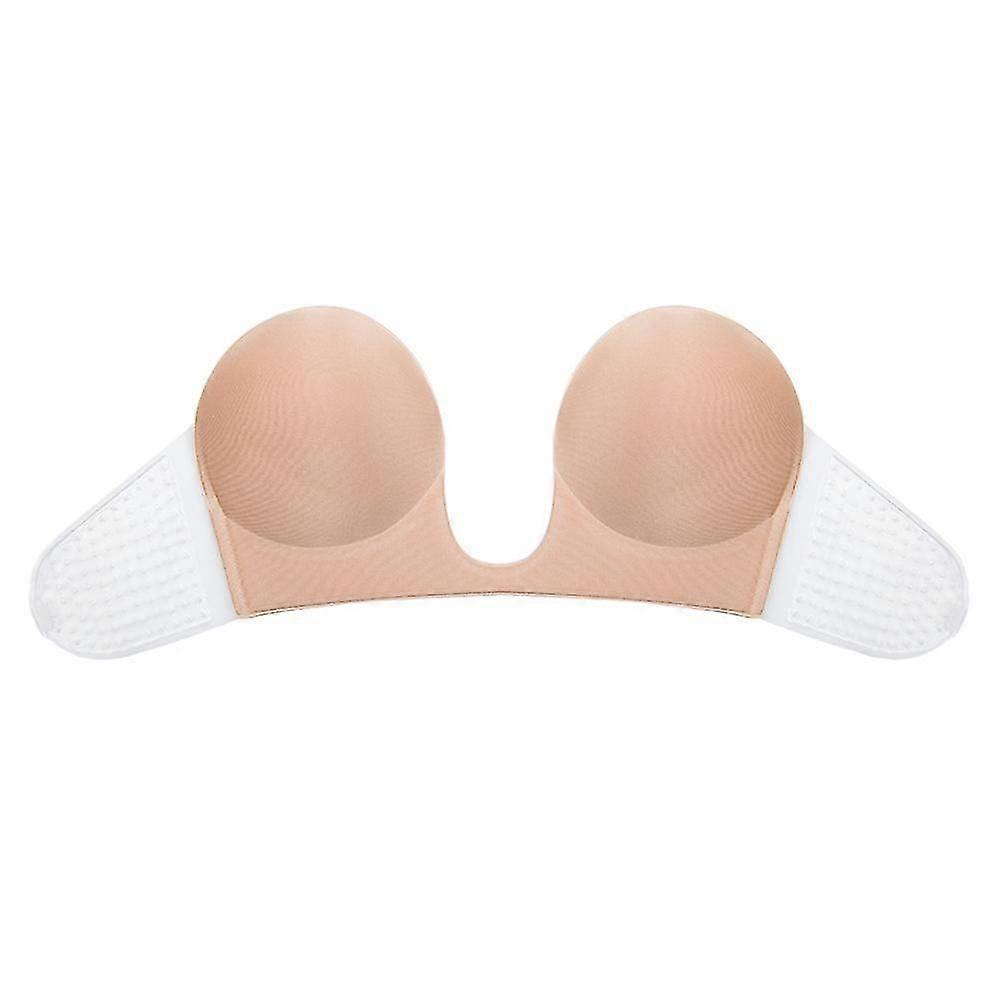 Strapless Silicone Deep U Bra Self-adhesive Gel Sticky Invisible Bra Bra Backless Dress Nude Bra