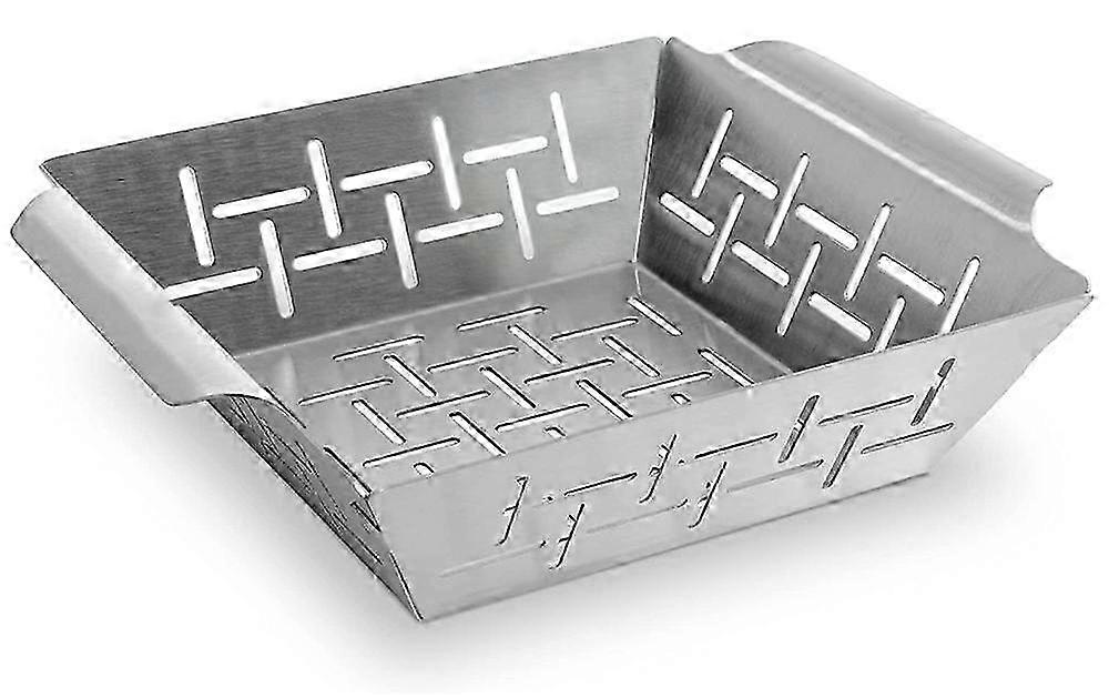 Stainless steel can be used as a vegetable basket, fish grill basket and grill bowl - universally applicable and especially 22.5*18cm