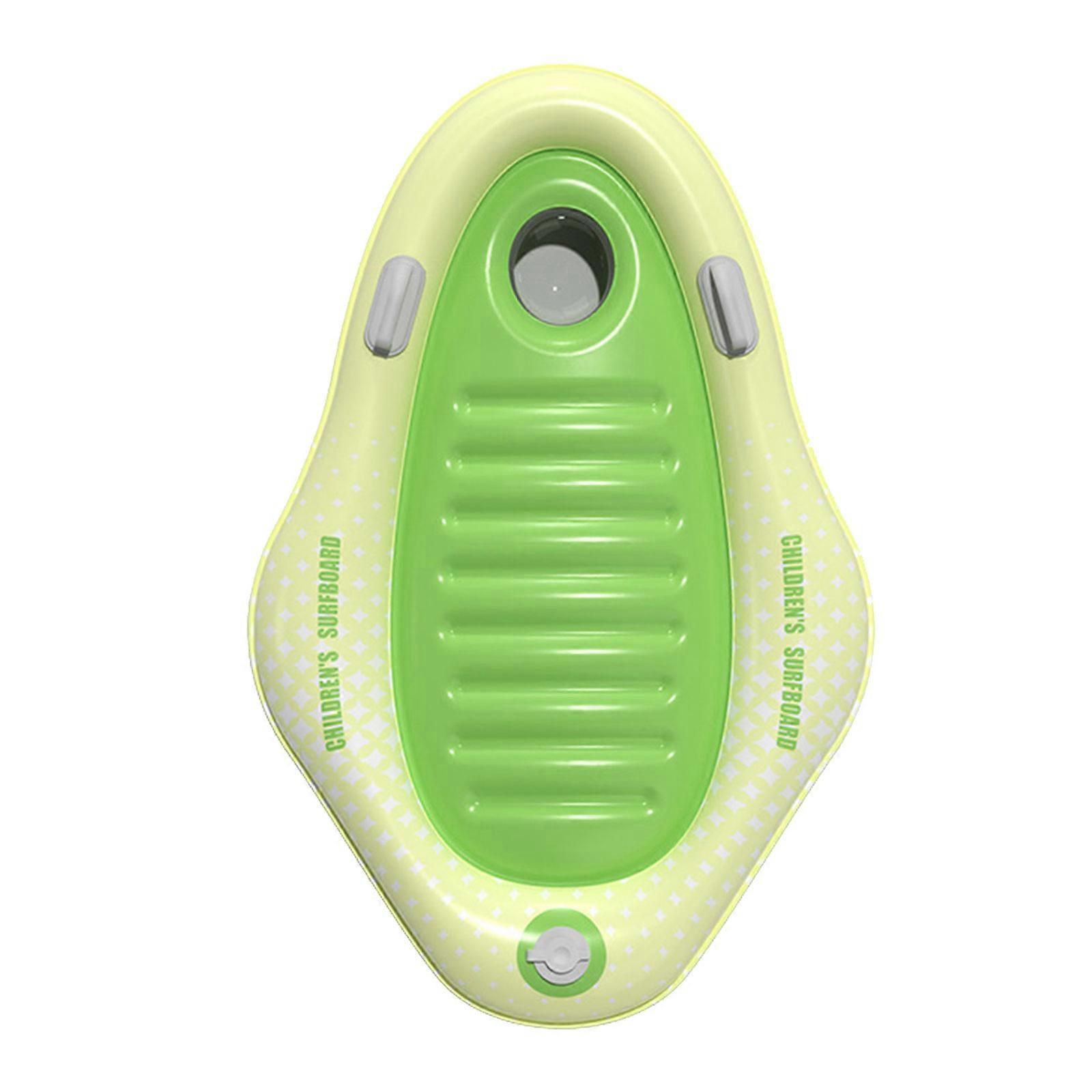 Thickened Inflatable Kids Surfboard With Handles Press Pump Design For Pool Beach Water Play PVC Floating Toy Multicolor