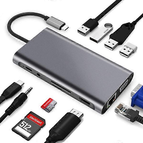 Typ-C-Dockingstation 11 in einem Multi-in-One-USB-Hub