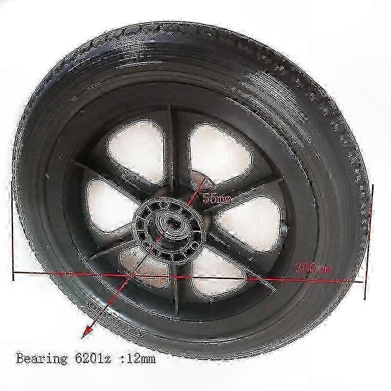 12 Inch Solid PU Tire Rear Wheels for Manual Wheelchairs 12.5x2.25 Replacement无障碍设计
