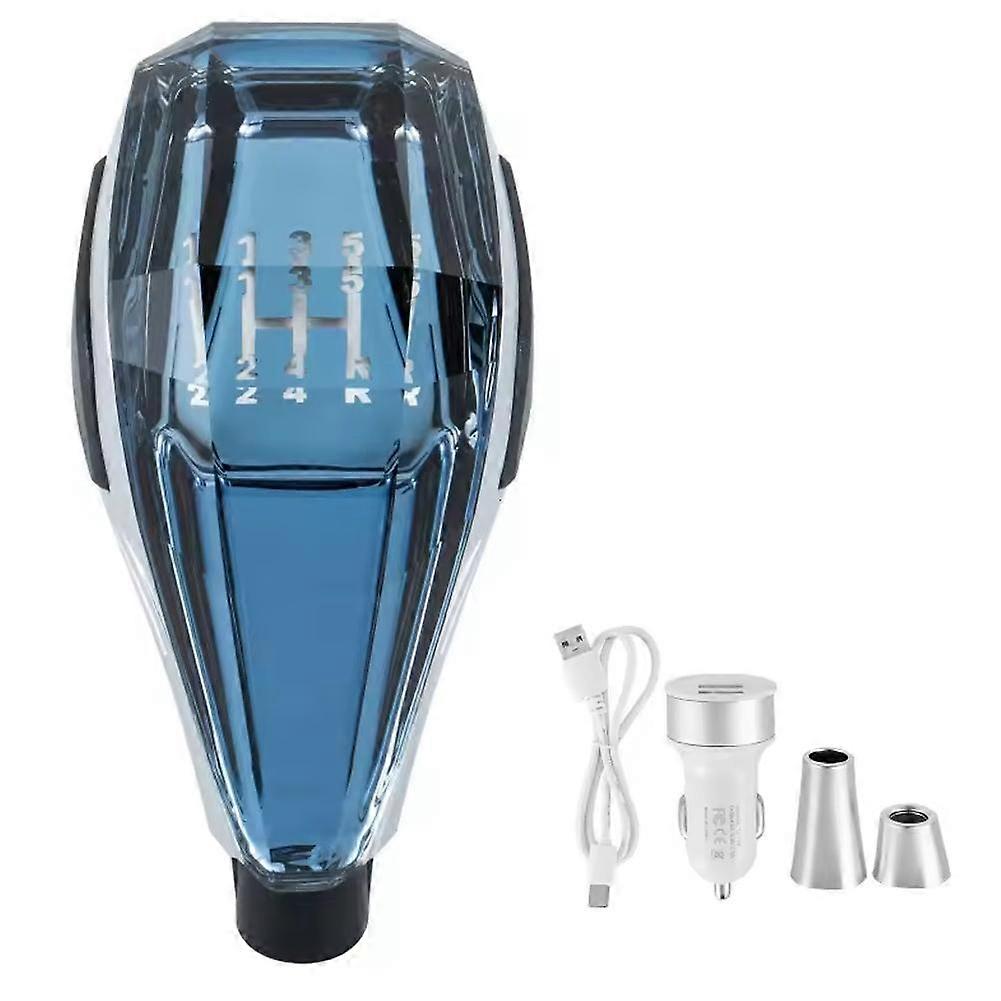 LED Shift Knob with Backlit Touch Activation for Improved Visibility in Manual Cars