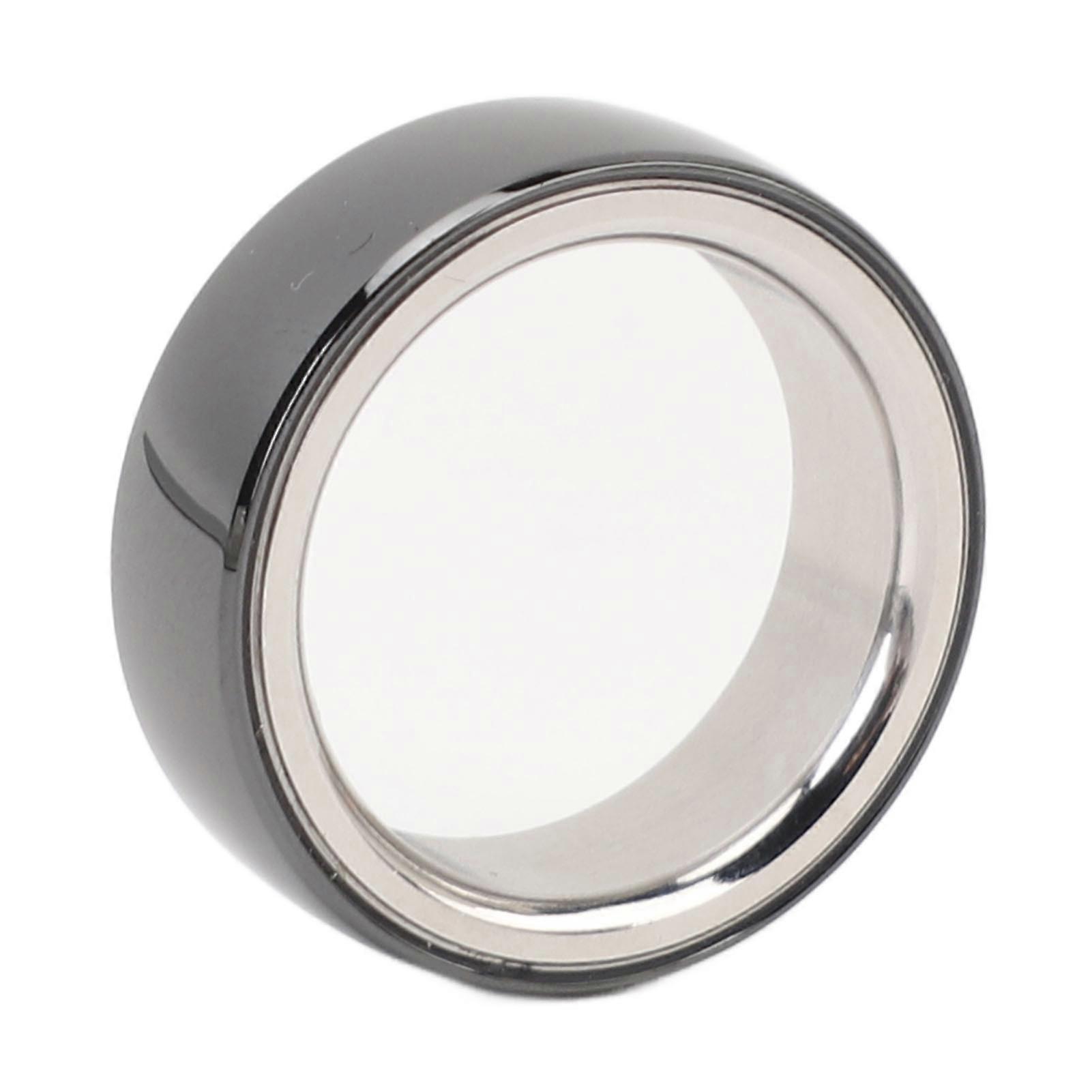 Smart Ring Health Tracker Size 20 Black 18mAh Battery Bluetooth