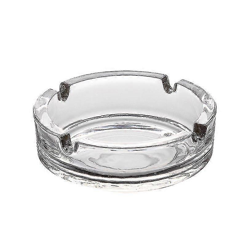 1pc Clear Stackable Ashtray - Classic Design - Tempered Glass Ashtray SXQ