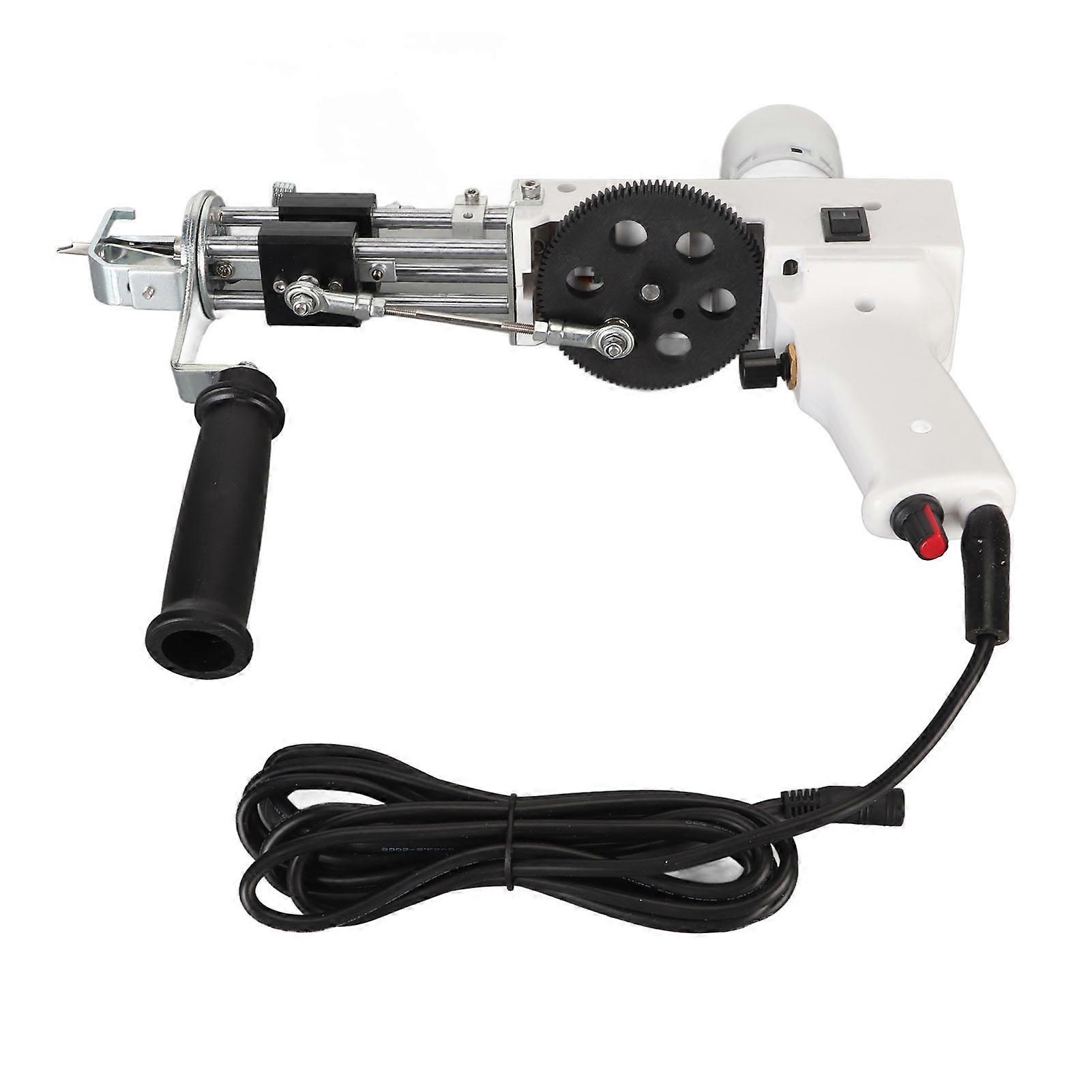 Adjustable Speed Rug Tufting Machine 25x32cm White UK Plug
