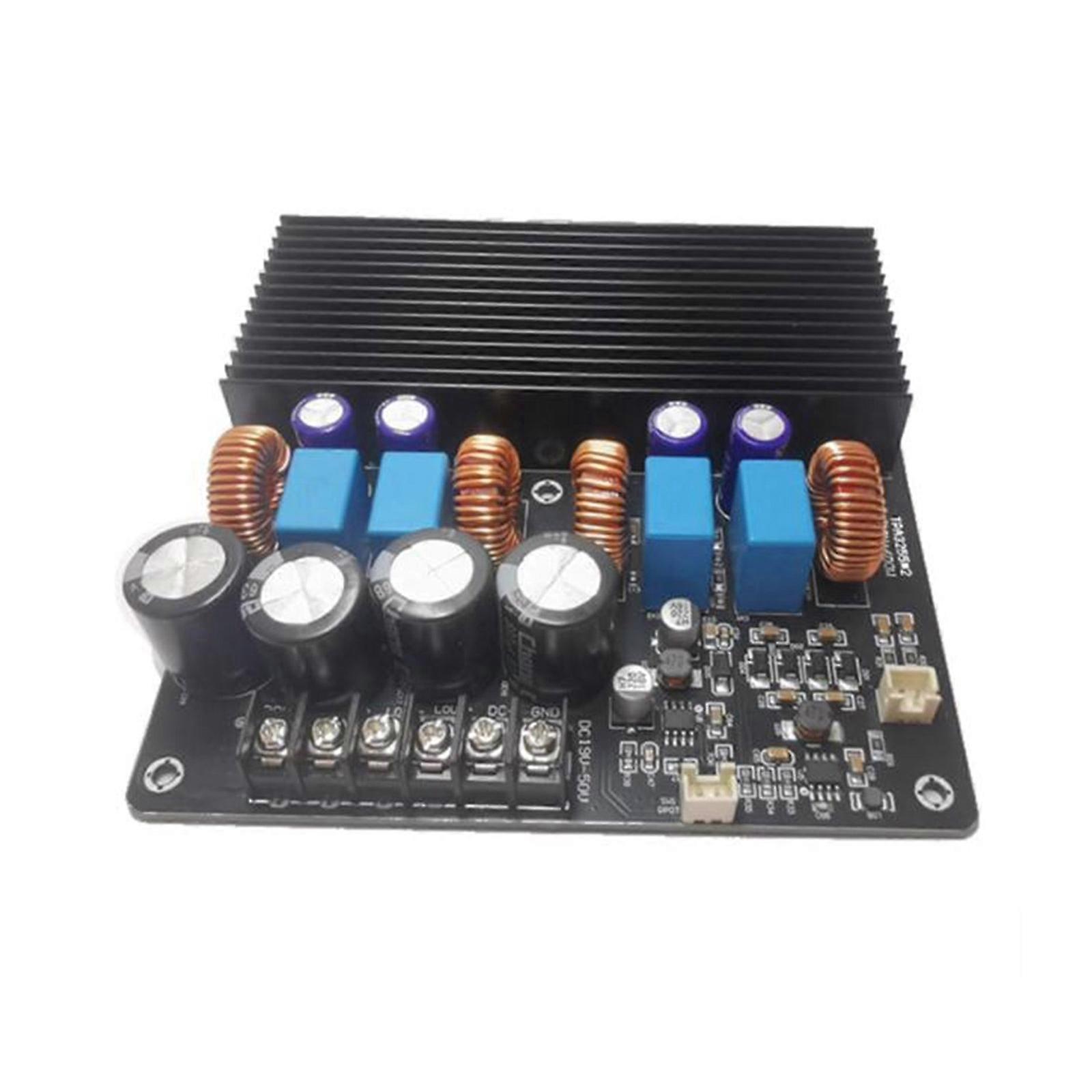 Plastic TPA3255 Double Cores Amplifiers Board 600Wx2 High Efficiency Low Noise Line Power Supply for Household Sound Multicolor