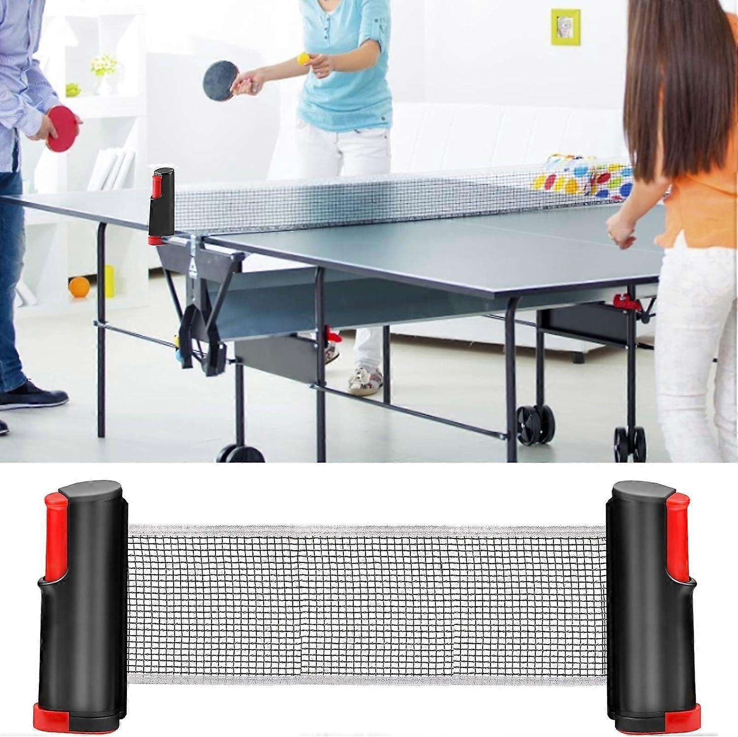Retractable Table Tennis Net, Portable Table Tennis Net Adjustable Length 180cm for Table Tennis Table, Desk, Dining Table Ternel
