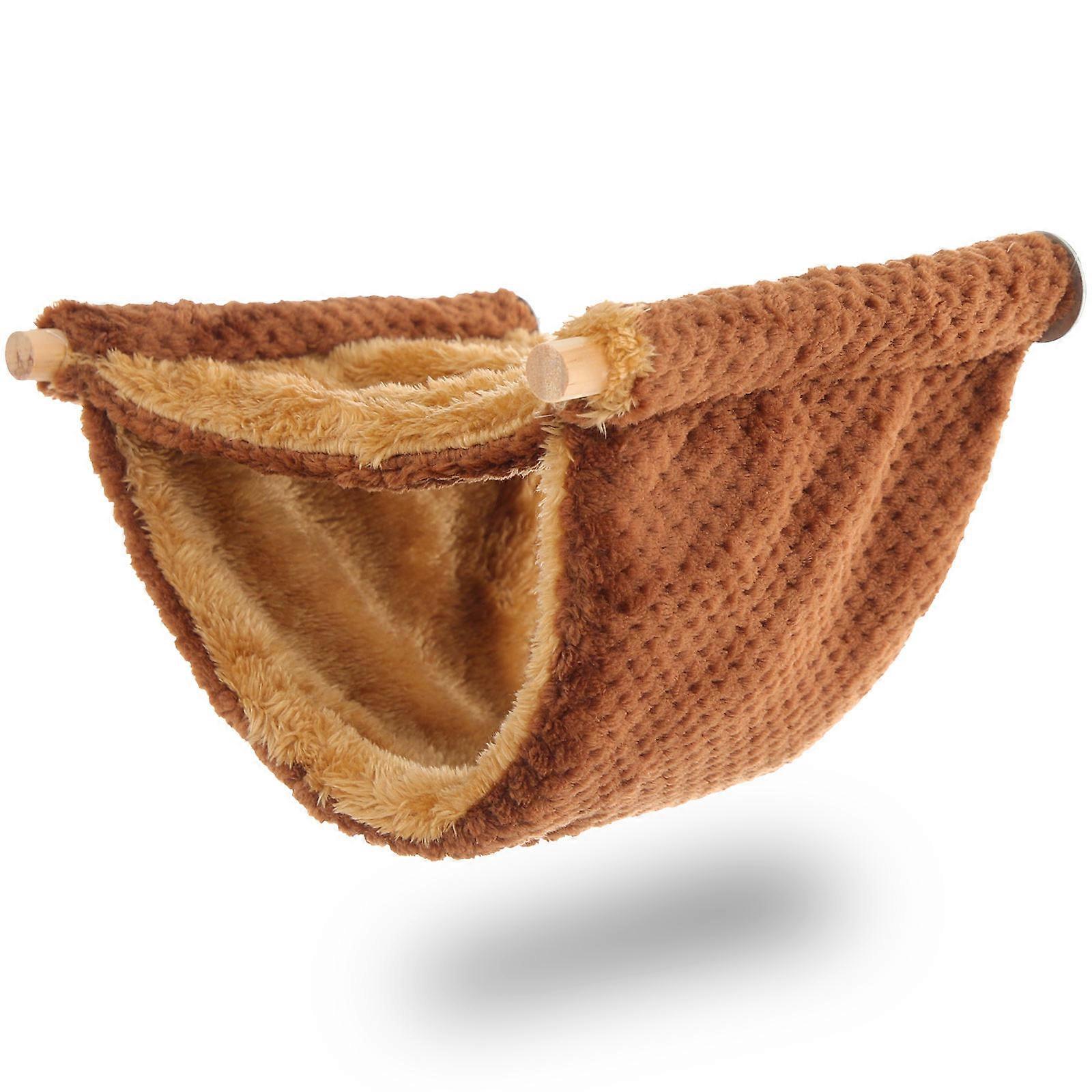 Resting Pet Hanging Bed Guinea Pigs Home Use Flannel Comfortable Hamster Bed 1Set