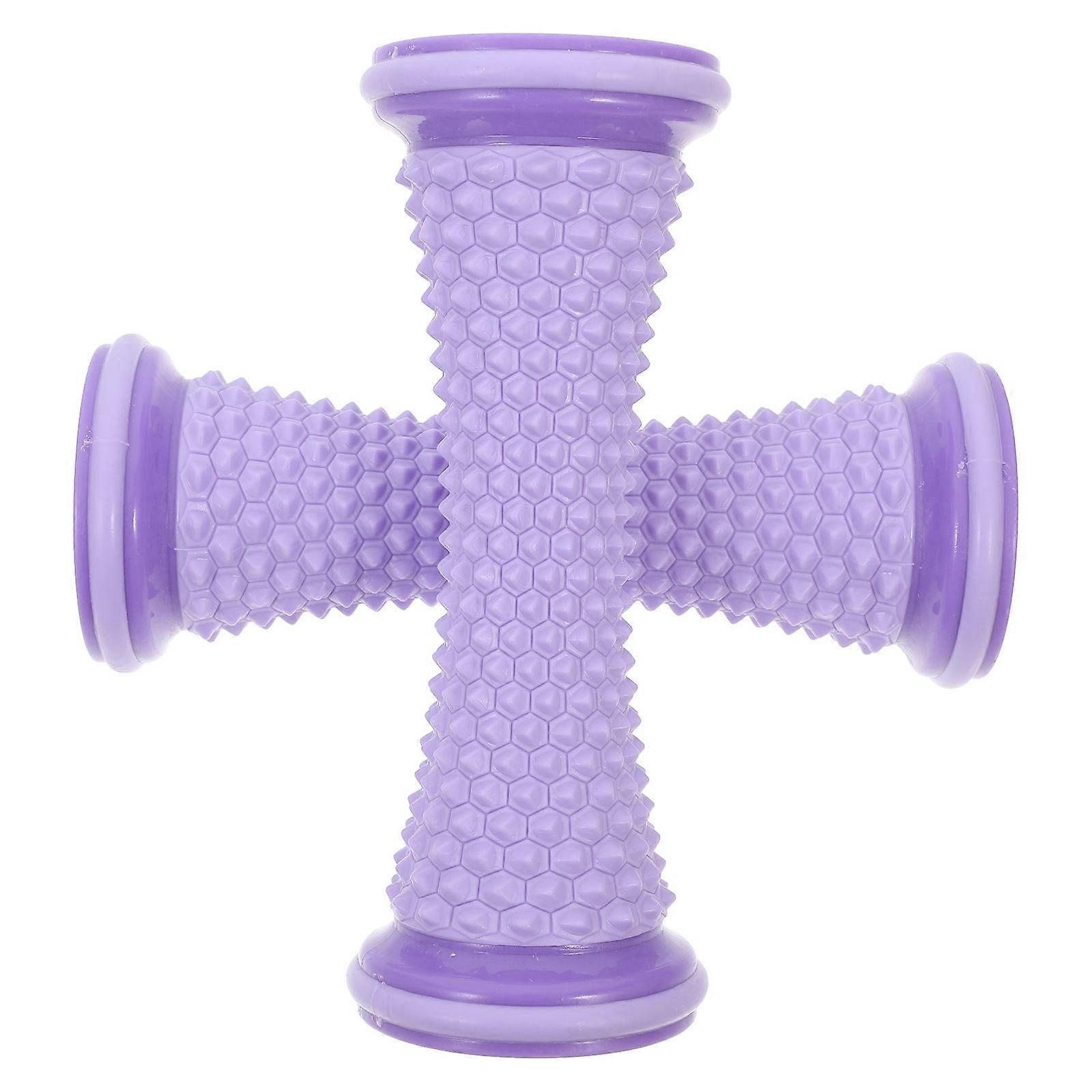 Portable Foot Massager Tool Relieves Fatigue Enhances Circulation with Durable TPR PVC Purple 2pcs