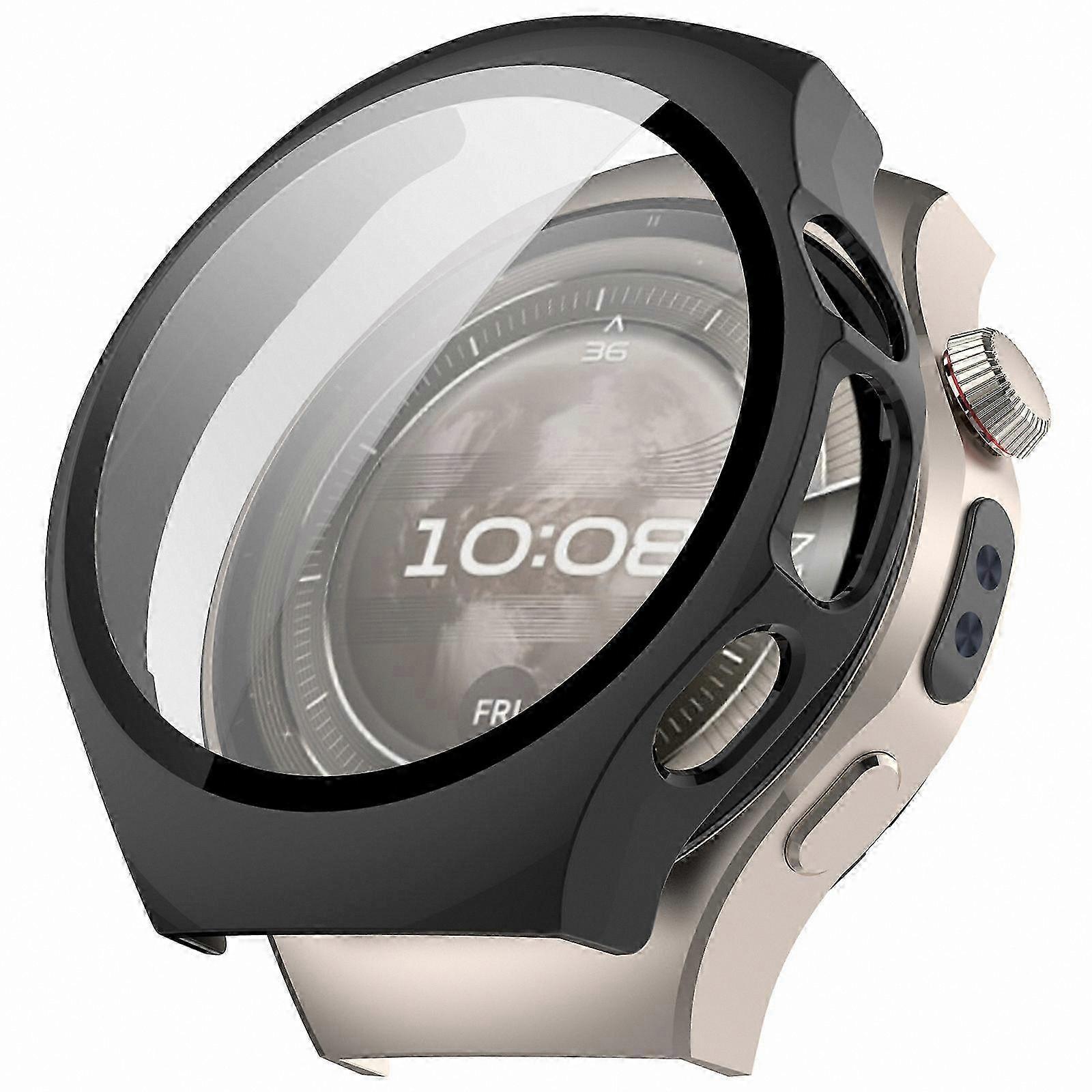 42mm Watch Case Cover with Tempered Glass Screen Protector for Model 5 - PC Frame Protector Set