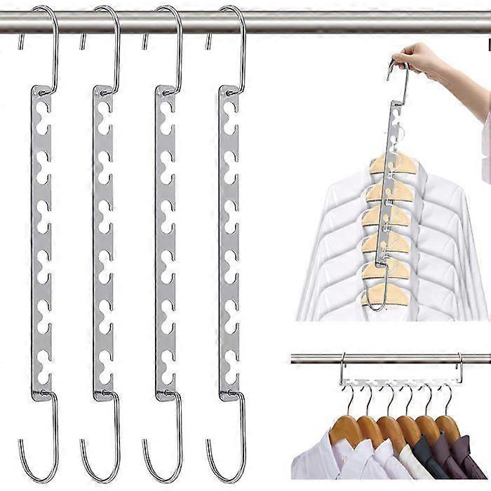 Pack of 8 Space Saving Hangers, Magic Hanger Hanger Organizer Storage and Organization for Space Saving Clothes