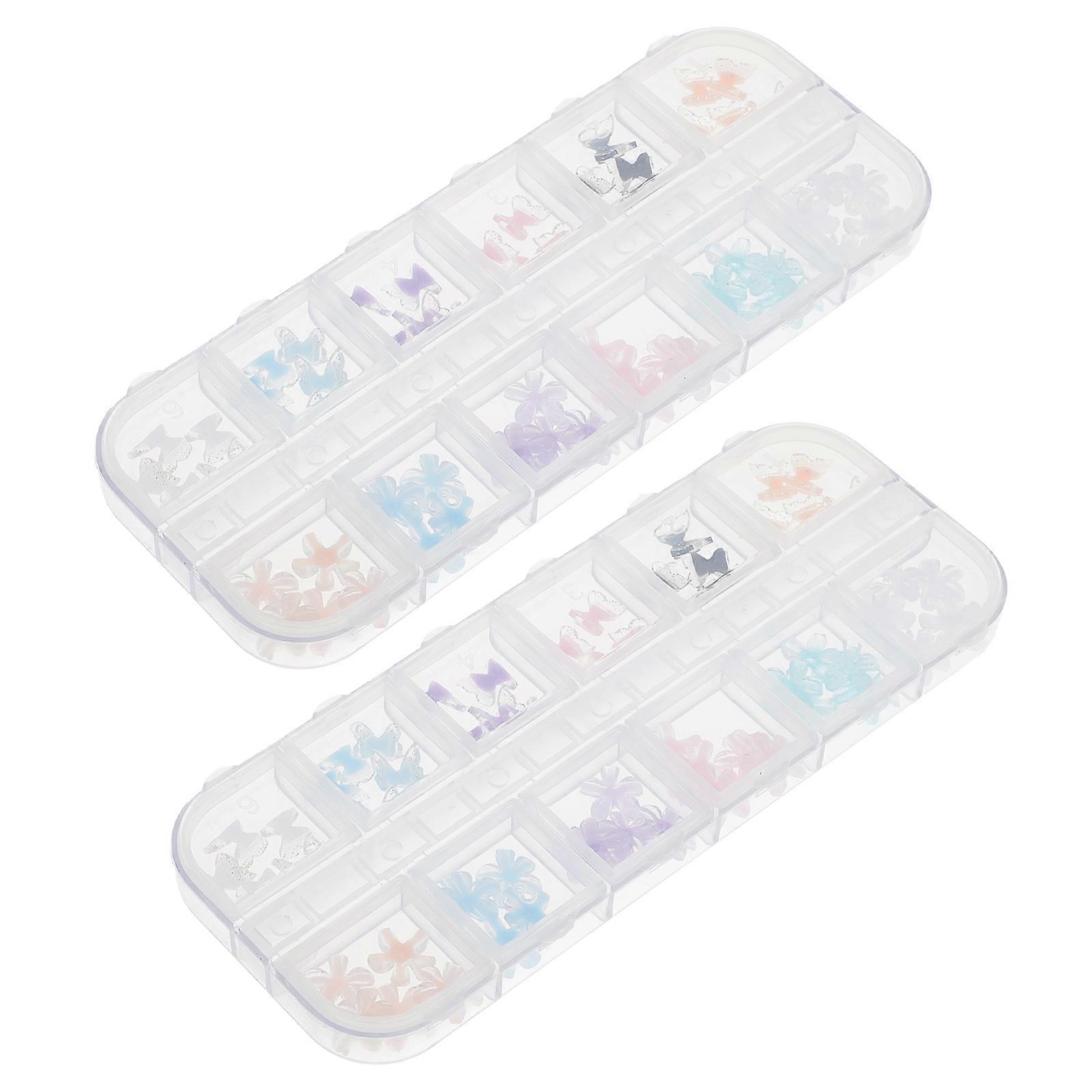 It seems like you're referring to a product listing for **nail art decorations**—specifically **floral butterfly nail charms**. Here's a refined and