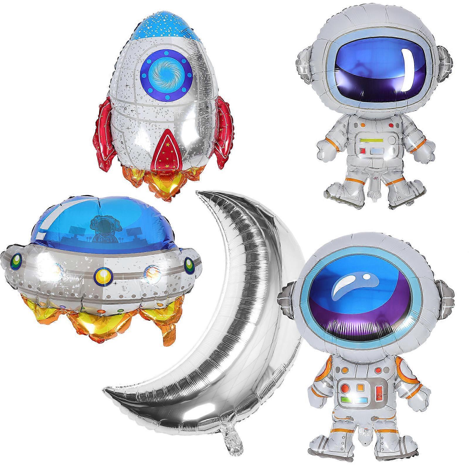 Space Balloon Astronaut Balloon Set for Party Decoration 5Pcs Assorted Color