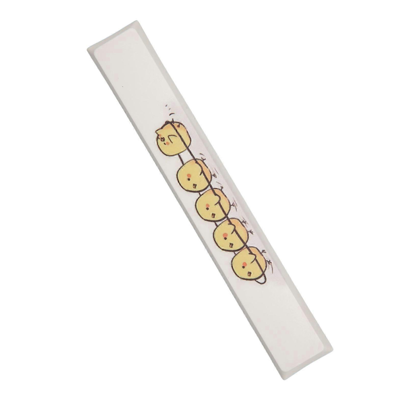 Spacebar Keycap PBT Yellow Chicken Pattern for Mechanical Keyboard