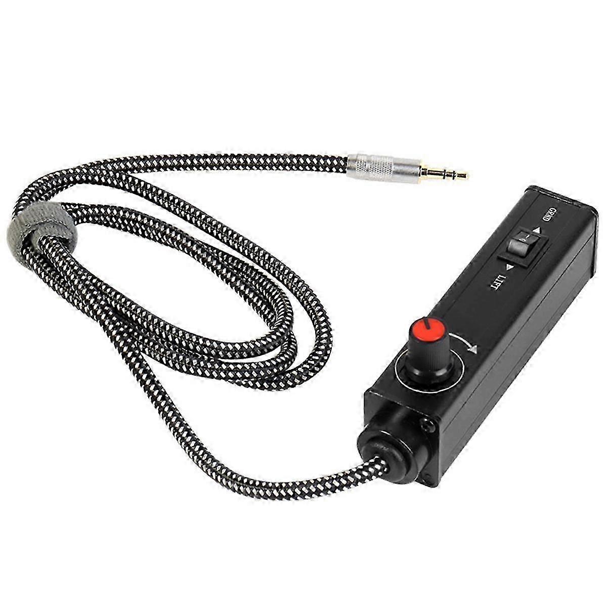 3.5mm Stereo XLR Audio Isolator with Volume Control for Notebook to Mixer - Current Isolation and Sound Quality Improvement