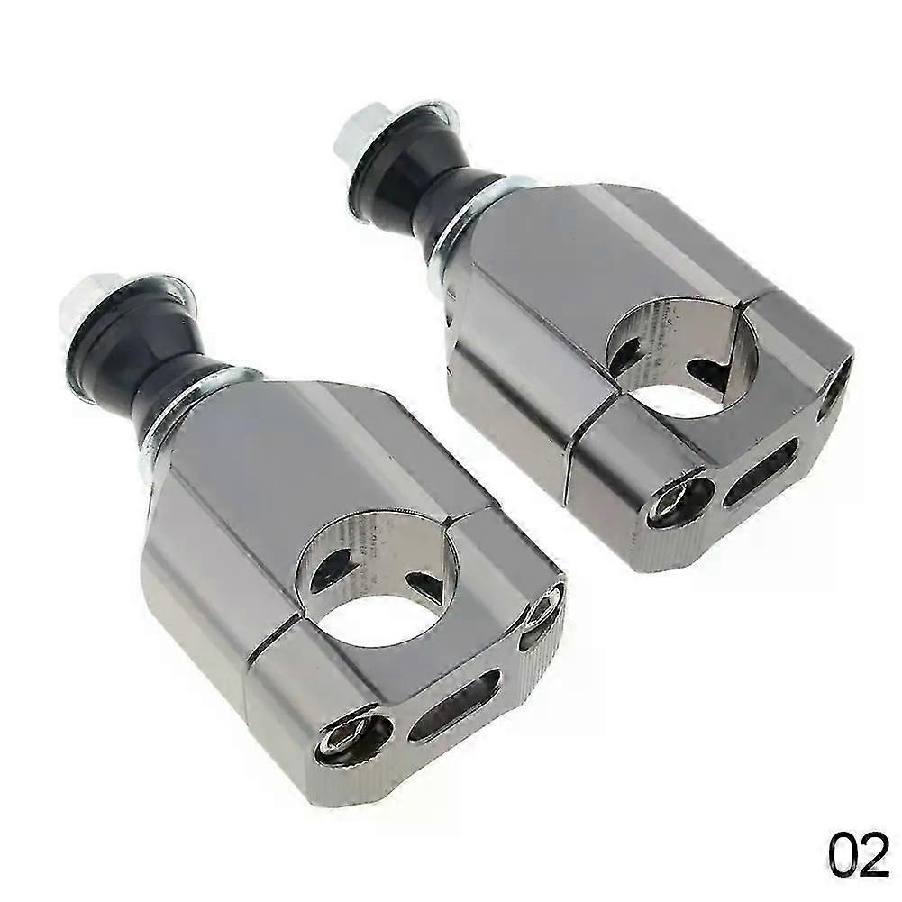 2PCS 28mm CNC Aluminum Universal Motorcycle HandleBar Fat Bar Mount Clamps Risers Lifter Dirt Bike Motorcycle 1 1/8 Handlebar