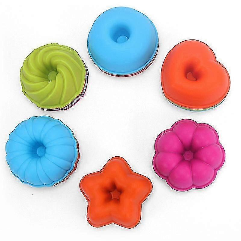 24 Individual Silicone Doughnut Mold Baking Cake Silicone Mold DIY Baking Mold for Baking