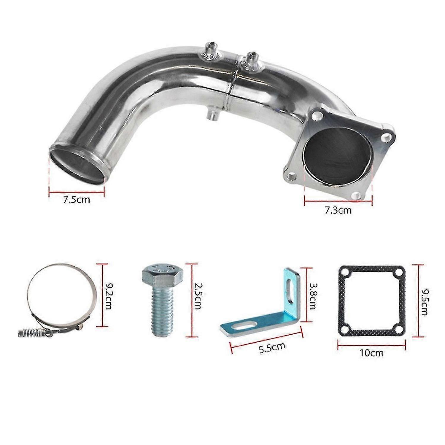 Car Modification Exhaust Pipe Kit Intake Pipe Kit for Red