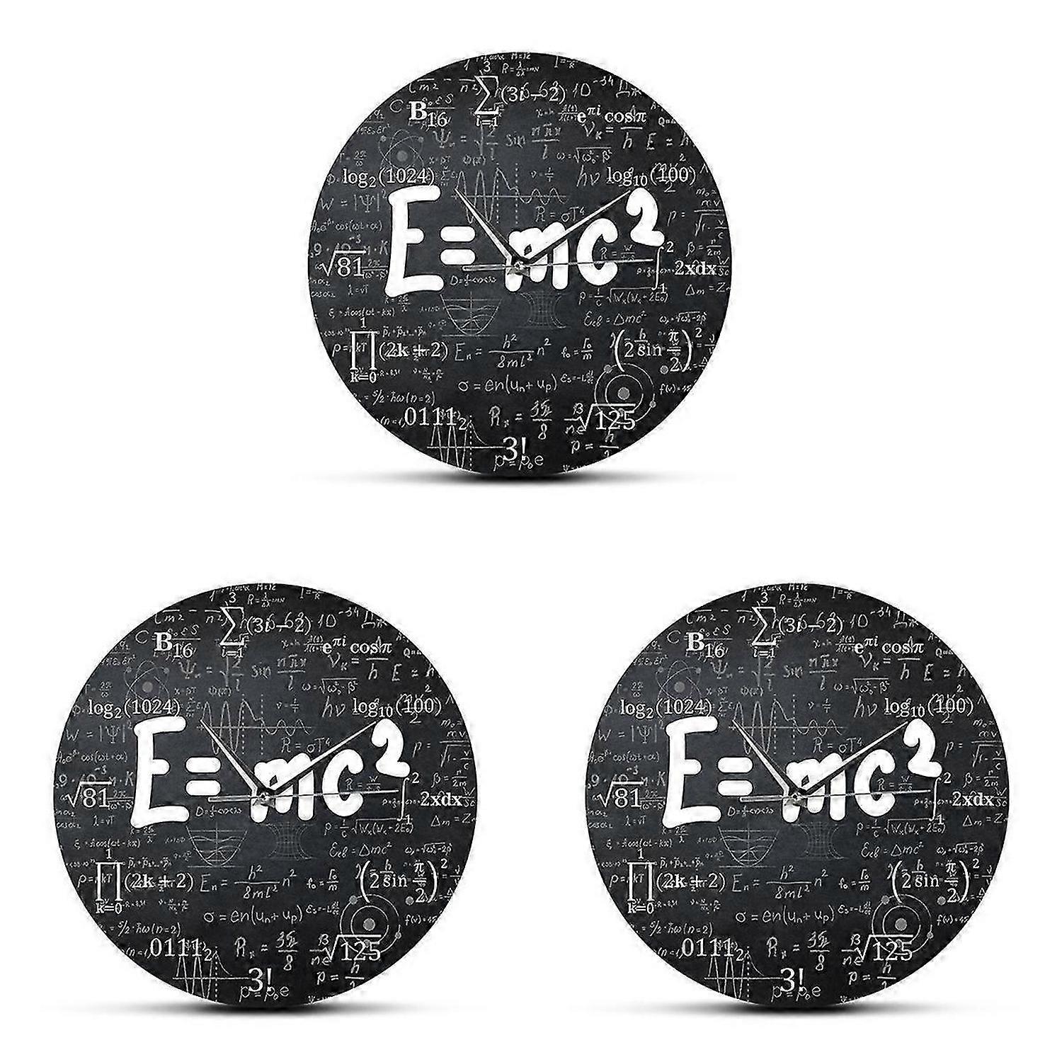 of Relativity Math Formula Wall Clock Scientist Physics