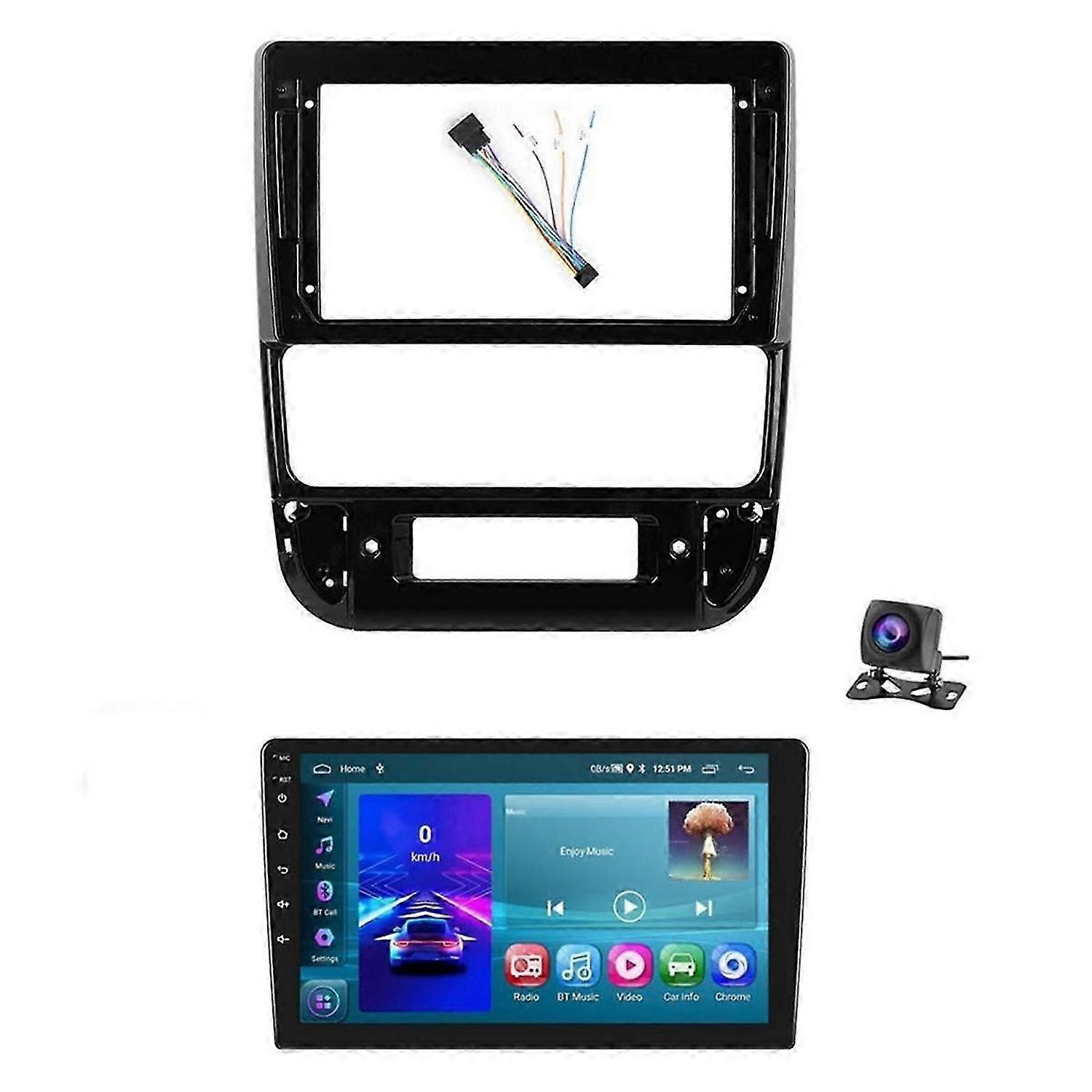 2G+32G Android 13 9inch Car Stereo Wireless Carplay Android Auto for 406 1999-2004,Bluetooth FM Wifi Rear Camera