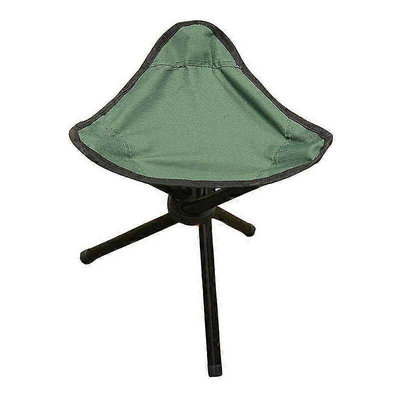 1pc Mini Folding Camping Chair with Three Legs, Portable Folding Tripod Stool