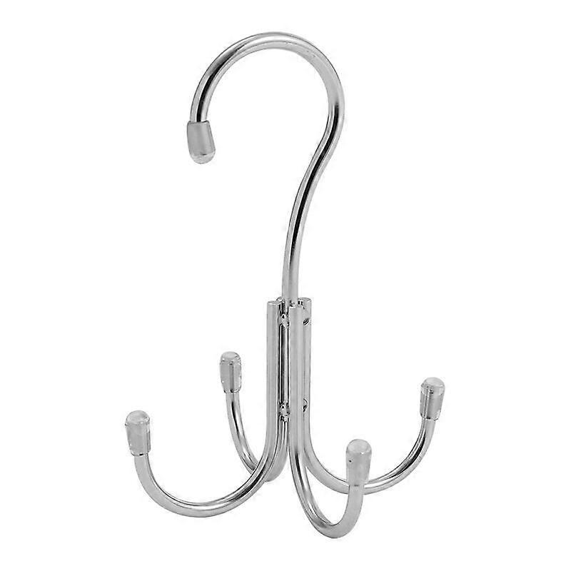 Hanger with four hooks each (set of 1)  practical tie and belt holder for the