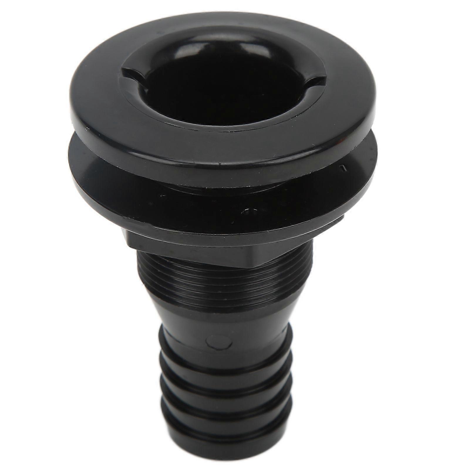 11/4in Boat Thru Hull Connection Black Plastic Pipe Fitting for Onboard Plumbing System