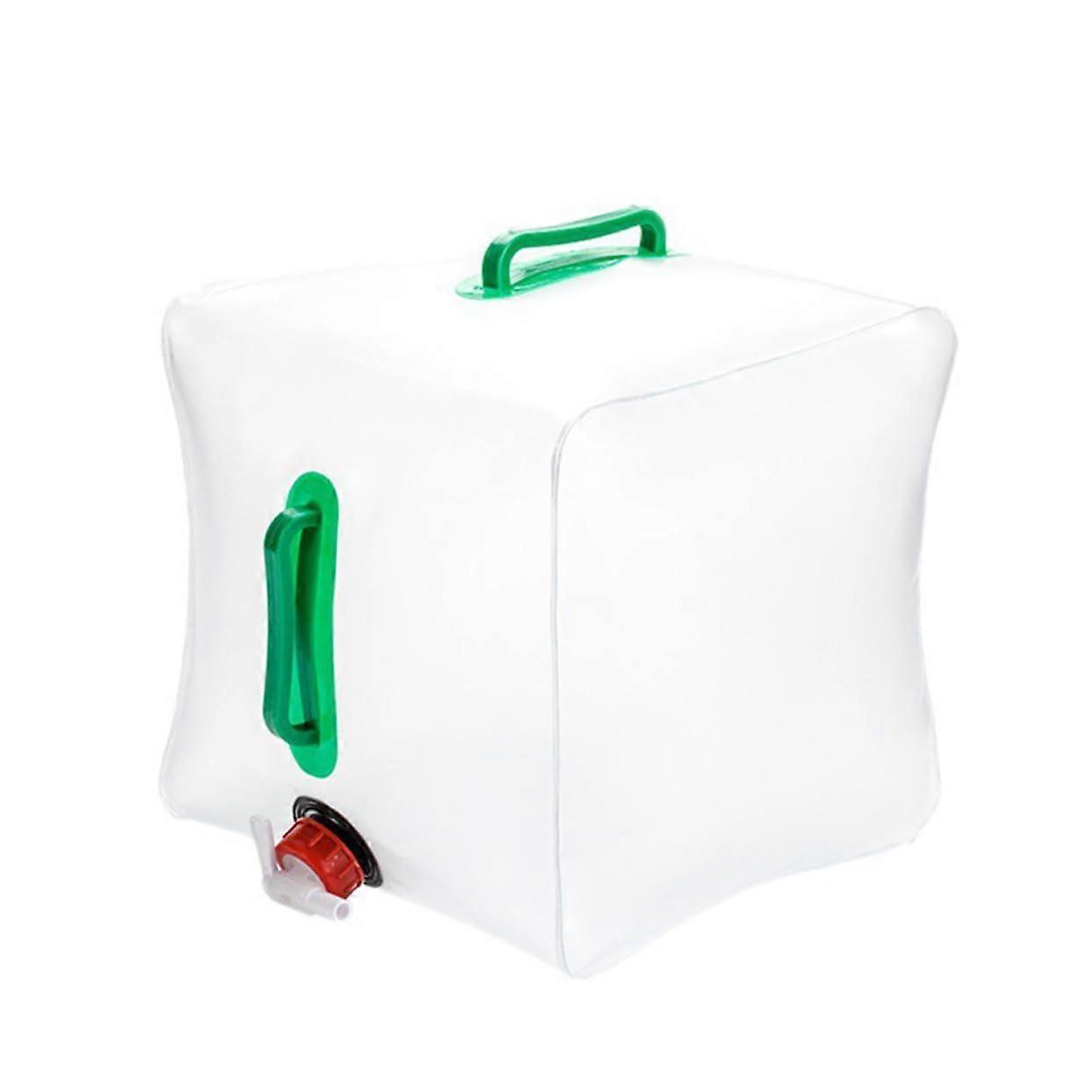 Collapsible PVC Water Bag Portable Water Container with Large Mouth and Strong Handle for Camping Hiking and Home Use