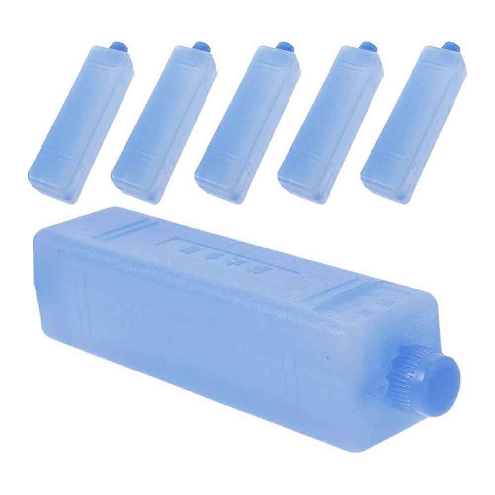 Reusable Ice Packs for Cold Chain Transportation Camping Blue Pe Material Cooling 6Pcs