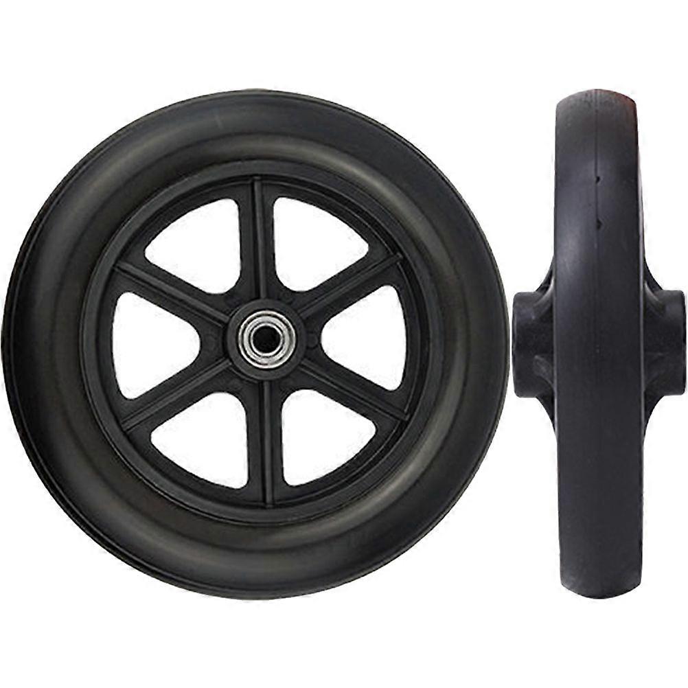 2Pcs Universal Wheel Replaceable Wheel Replacement Practical Wheelchair Accessory Front Wheel