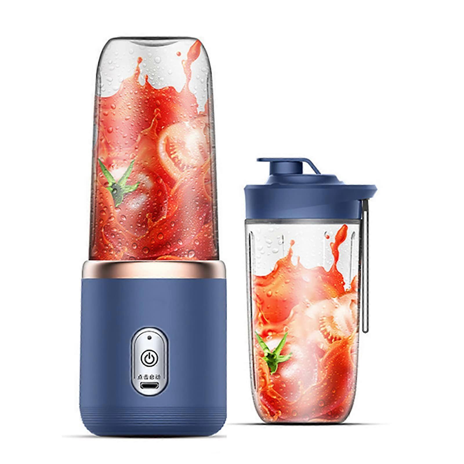 Electric Juicer Citrus Juicer Portable USB Charging Juicing Cup Dishwasher Safe Blue