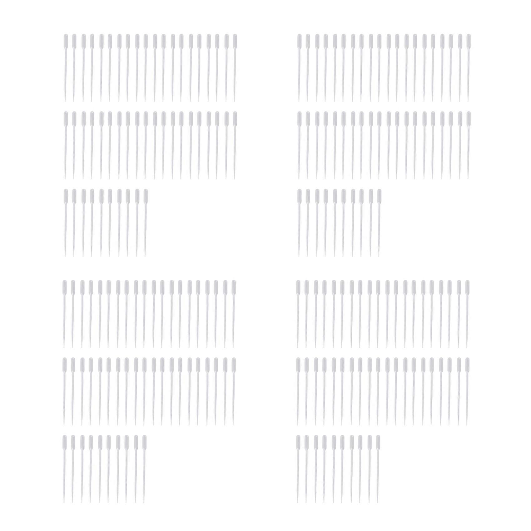 200 Pieces 10Ml Clear Plastic Transfer Pipet Pasteur Pipettes Droppers