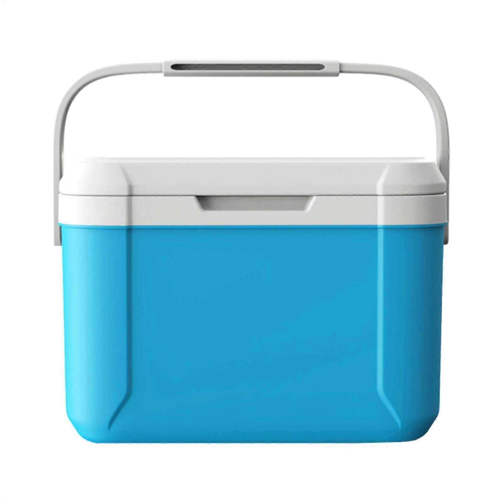 5L Cool Box Insulated Portable Cooler With Carry Handle For Food And Drinks Hot Cold Camping Blue CoolBox