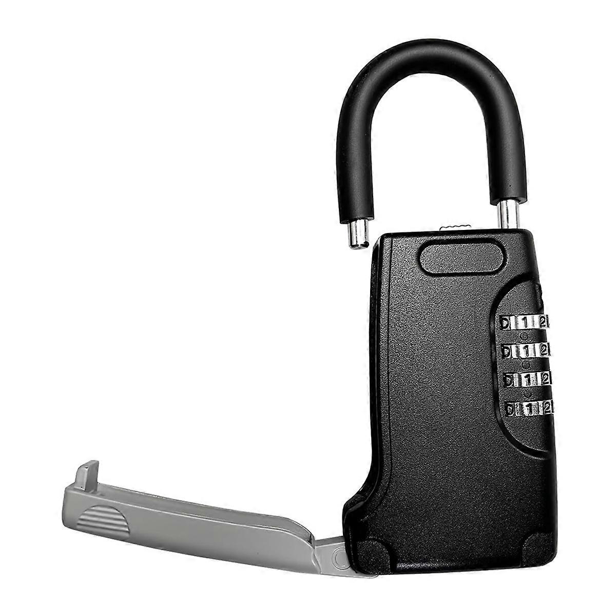 Portable Key Storage, Metal Key Safe Box with Beam, Resettable Realtor'S Lockbox Combination Lock Box for Home, Realtors