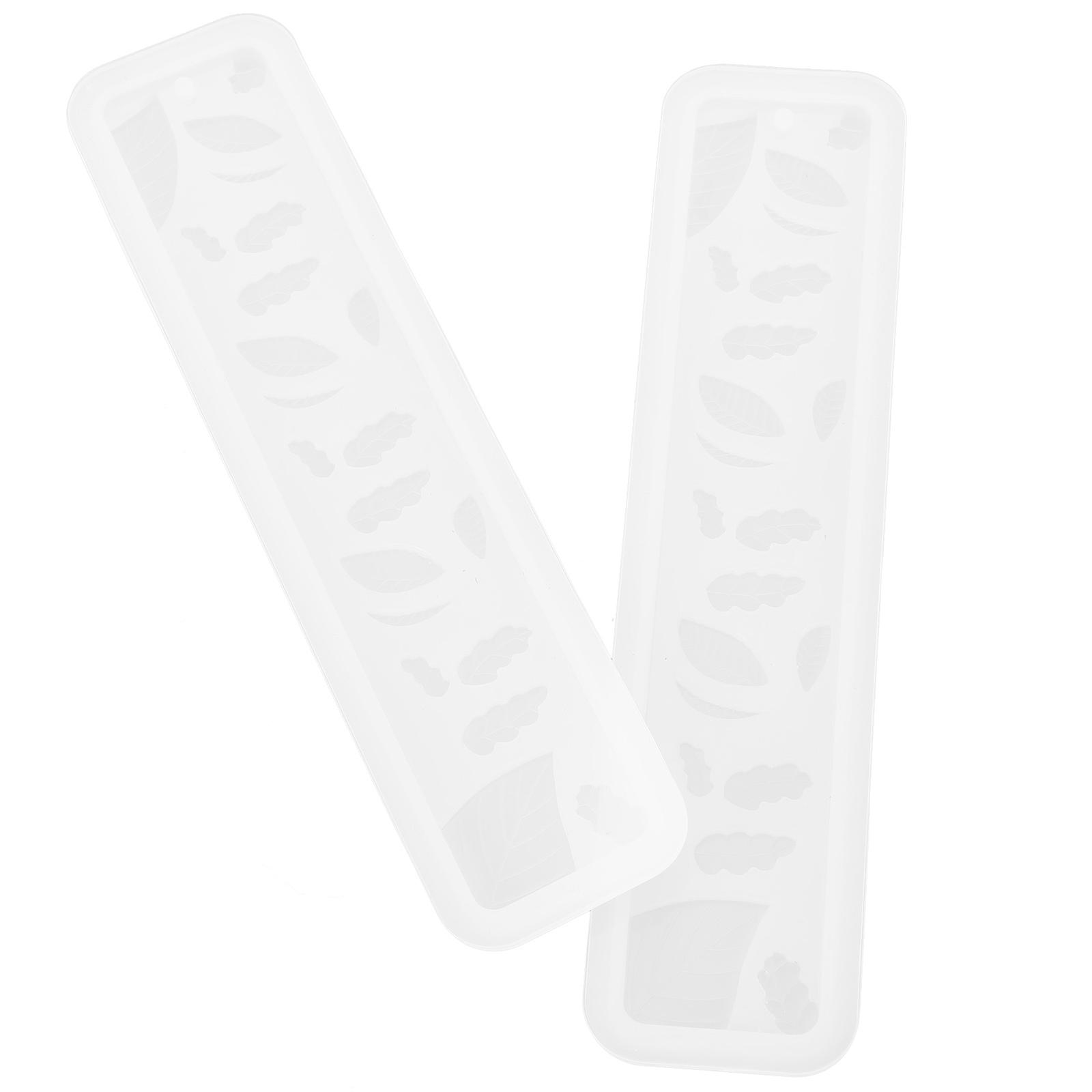 Leaf Silicone Mold for DIY Bookmark Making 2Pcs Epoxy Resin Craft Tool