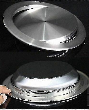 Concealed Swing Lid Waste Bin with Brushed Metal Surface