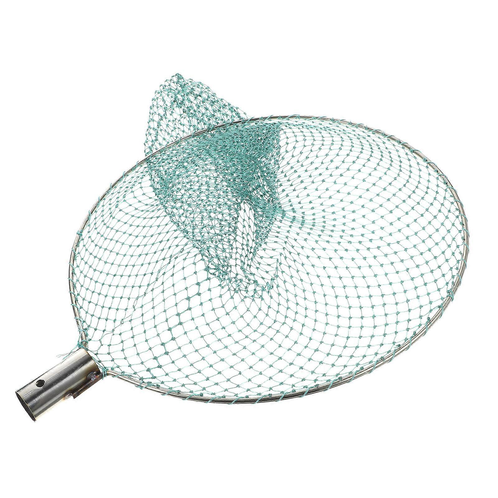 Telescopic Fishing Landing Net Portable Lightweight Easy To Clean Nylon Material For Lake Fishing 30x30x3cm 1Set