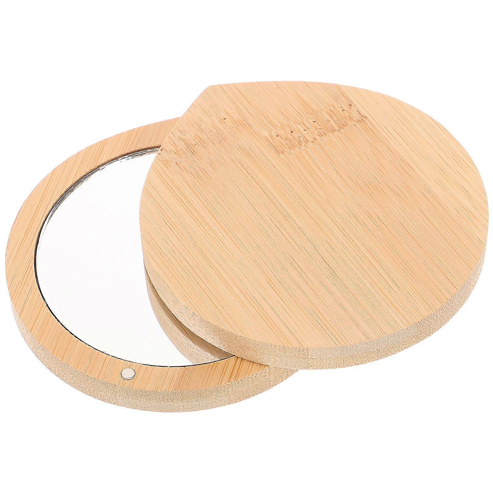 Compact Hand Mirror For Makeup Artists And Women In Simple Design - Travel Size 8x7.5cm 3Pcs